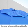 Core Flame-Resistant Industrial Umbrella, Blue